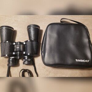 Vintage Tasco 2023 10x50mm Zip Focus Wide Angle Binoculars w/Case
